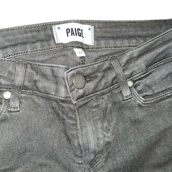 Military Green PAIGE Verdugo Ankle Jeans - Picture 5 of 8